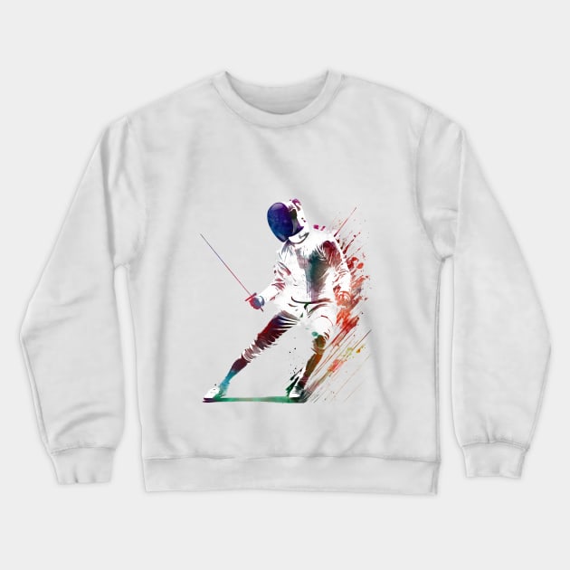 fencing sport art #fencing #sport Crewneck Sweatshirt by JBJart